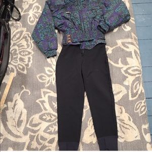 VTG Vintage Style Ski Snowsuit Suit Tyrolia HEAD Ski Snowmobile Snowboarding